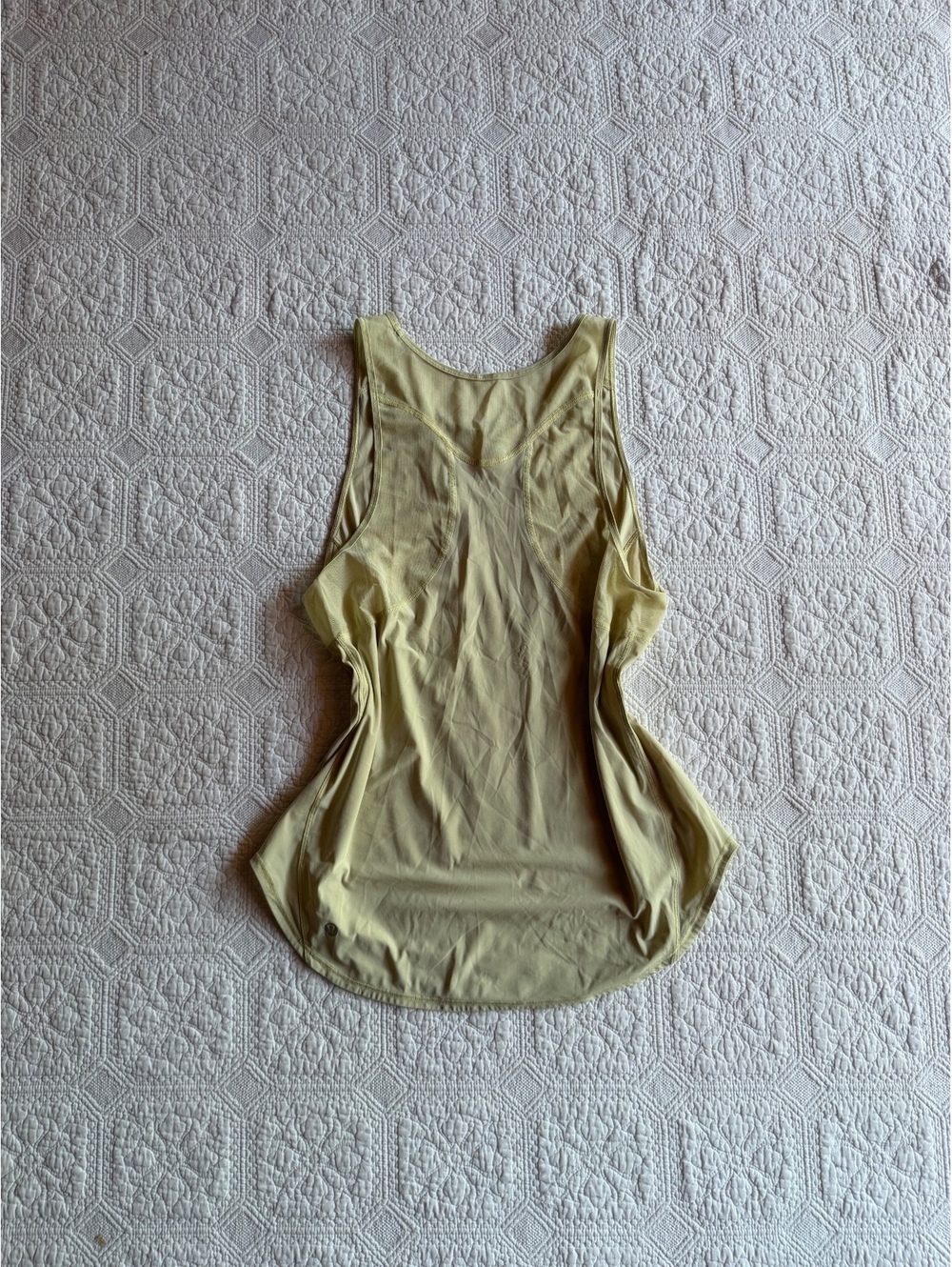 Lululemon Yellow Racerback Athletic Tank Top Size 6